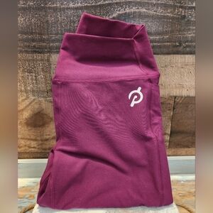 Peloton Maroon High-Waist Training Leggings